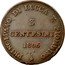 Italy 3 Centesimi Felix and Elisa 1806 KM# 21 PRINCIPATO DI LUCCA E PIOMBINO 3 CENTESIMI 1806 coin reverse