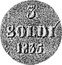 Italy 3 Soldo Lucca Coinage 1835 KM# 37 3 SOLDI 1835 coin reverse