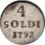 Italy 4 Soldi Maria Beatrice 1792 C# 3 4 SOLDI 1792 coin reverse