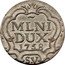 Italy 5 Soldo Maria Theresa 1758 KM# 170 MLNI DUX 1758 S.V coin reverse