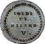 Italy 5 Soldo Manuta Coinage 1799 KM# 276 SOLDI DI MILANO V coin reverse