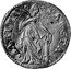 Italy Barbarina Francesco IV Gonzaga 1612 KM# 3 SANCTA BARBARA coin reverse