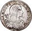 Italy Carlino Carlo II 1688 AG/A-IM KM# 111 CAROLVS II D G REX HISP A G A coin obverse