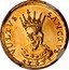 Italy Doppia Lucca Coinage 1749 KM# 57.1 VULTVUS SANCTUS 1749 coin reverse