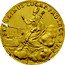 Italy Doppia Lucca Coinage 1758 KM# 68 S PAULINUS LUCAE PROTECT 1758 coin reverse