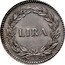 Italy Lira Carlo II 1838 C# 40 LIRA coin reverse