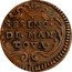 Italy Sesino Maria Theresa 1754 KM# 259 SESINO DI MAN(T) TOVA coin reverse