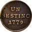 Italy Sesino Maria Theresa 1779 Varieties in letter size exist for 1779 KM# 180 UN SESTINO 1779 coin reverse