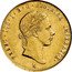 Italy Sovrano Franz Joseph I 1855 M C# 41.1 FRANC IOS I D G AVSTRIAE IMPERATOR M coin obverse
