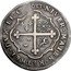 Italy Tallero Carlo I 1633 KM# 150 NIVER MAIEN RETHEL DVX ET C 1633 coin reverse
