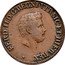 Italy 1-1/2 Tornese Ferdinando II 1844 KM# 355 FERD II D G REGNI VTR SIC ET HIER REX coin obverse
