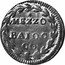 Italy 1/2 Baiocco Benedict XIV 1741 II KM# 143 MEZZO BAIOC CO coin reverse
