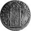 Italy 1/2 Baiocco Benedict XIV. Ravenna 1750 KM# 11 ANNO IVB... coin reverse