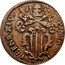 Italy 1/2 Baiocco Benedict XIV. Gubbio 1754 IV KM# 157 BENED XIV P M A coin obverse