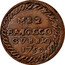 Italy 1/2 Baiocco Clement XIII 1759 1759 KM# 158 MEZ BAIOCCO GVBBIO 1759 coin reverse