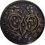 Italy 1/2 Baiocco Pius VI 1781 VII KM# 293 MEZZO BAIOCCO coin obverse