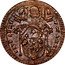 Italy 1/2 Baiocco Pius VI 1796 XXII KM# 2 PIVS SEXT P M A XXIII coin obverse