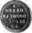 Italy 1/2 Baiocco (Matelica Coinage) KM# 2 MEZZO BAIOCCO MATELI CA coin reverse