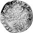 Italy 1/2 Franc Paul V. Avignon 1612 KM# 16 PHILIP PHILONARD CARD P.LEG AVEN coin reverse