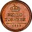 Italy 1/2 Tornese (Mezzo Tornese) Ferdinando II. Bourbon 1853 KM# 362 MEZZO TORNESE 1853 coin reverse