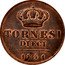 Italy 10 Tornesi Ferdinando II 1841 KM# 350 TORNESI DIECI 1841 coin reverse