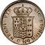 Italy 120 Grana Ferdinando II 1834 KM# 309 REGNI VTR SIC ET HIER G 120 coin reverse