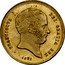 Italy 15 Ducati Francesco I 1825 Bowers and Merena Guia sale 3-88 XF realized $26,400 KM# 295 FRANCISCVS I. DEI GRATIA REX. 1825 coin obverse