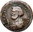 Italy 2-1/2 Baiocchi Pius VI 1769 KM# 4 S P APOSTOLORUM PRINCEPS coin reverse