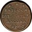 Italy 2-1/2 Baiocchi Pius VI 1796 KM# 3 BAIOCCHI DVE E MF27 ANCONA 1796 coin reverse