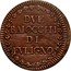 Italy 2 Baiocchi Pius VI 1794 XX KM# 5 DVE BAIOCCHI DI FVLIGNO coin reverse