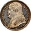 Italy 2 Lire Pius IX 1868 R XXIII KM# 1379.3 PIUS IX PON M A. XXIII coin obverse