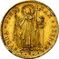 Italy 2 Zecchino Leo XII 1828 R V KM# 1089 SVPRA FIRMAM PETRAM R 1828 coin reverse