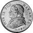 Italy 20 Lire Pius IX 1866 R XX KM# 1382.1 PIVS IX PON MAX AN XXI coin obverse