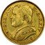 Italy 20 Lire Pius IX 1869 R XXIV KM# 1382.4 PIVS IX PON III A XXIV coin obverse