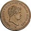 Italy 3 Tornesi Ferdinando II 1833 KM# 321 FERDINANDVS II D G REGNI VTR SIC ET HIER REX coin obverse