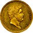 Italy 30 Ducati Ferdinando II 1844 KM# 357 FERDINANDVS II DEI GRATIA REX.1844 coin obverse