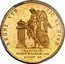 Italy 30 Ducati Ferdinando II 1856 KM# 372 REGNI VTR SIC ET HIER TRAPP. 42. 50/100 TITOLO MILLESIMI 996 DUCATI 30 coin reverse