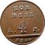 Italy 4 Tornesi Ferdinando IV 1800 P//AP KM# 227 TOR NESI 4 coin reverse