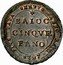 Italy 5 Baiocchi Pius VI 1797 XXIII KM# 2 PIVS PAPA SEXTVS ANNO XXIII BAIOC CINQVE FANO 1797 coin obverse