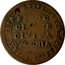 Italy 5 Baiocchi Pius VI 1797 XXIII KM# 6.1 PIVS PAPA SEXTVS ANNO XXIII BAIOC CINQVE CIVITA VECCHIA 1797 coin obverse