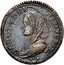 Italy 5 Baiocchi Pius VI 1797 XXIII KM# 1 SANCTA DEI CENITRIX T M coin reverse