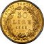 Italy 50 Lire Pio IX 1868 R XXII KM# 1388 STATO PONTIFICIO 50 LIRE 1868 R coin reverse