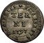 Italy 6 Baiocchi Pius VI Terni 1797 XXIII KM# 3 PIVS SEXTUS P M A XXIII TER NI 1797 coin obverse