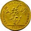 Italy 60 Paoli (Due Doppie D'oro) Pius VI 1777 KM# 1035 FLORET IN DOMO DOMINI coin obverse