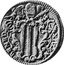 Italy Baiocco Benedict XIV 1748 Retrograde 4 KM# 145 BENED XIV P M coin obverse