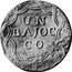 Italy Baiocco Ravenna Coinage ND (1747) KM# 21 UN BAJOC CO coin reverse