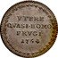 Italy Grosso Clement XIII 1764 1764-VII KM# 1003 VTERE QVASI HOMO FRVGI 1765 coin reverse