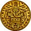 Italy Mezzo Zecchino Clemente XIV 1769 1769-I KM# 1010 CLEM XIV PONT M A I coin obverse