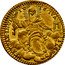 Italy Mezzo Zecchino Clemente XIV 1769 1769-I KM# 1010 FIAT PAX IN VIR TV TE TVA 1769 coin reverse
