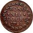 Italy Quattrino Pius VI 1784 KM# 286 BONO NIA DOCET 1784 coin reverse